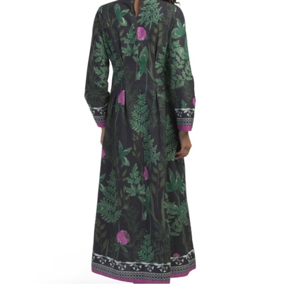 CELINA MOON Long Sleeve Mock Neck Floral Maxi Dress - Picture 2 of 2